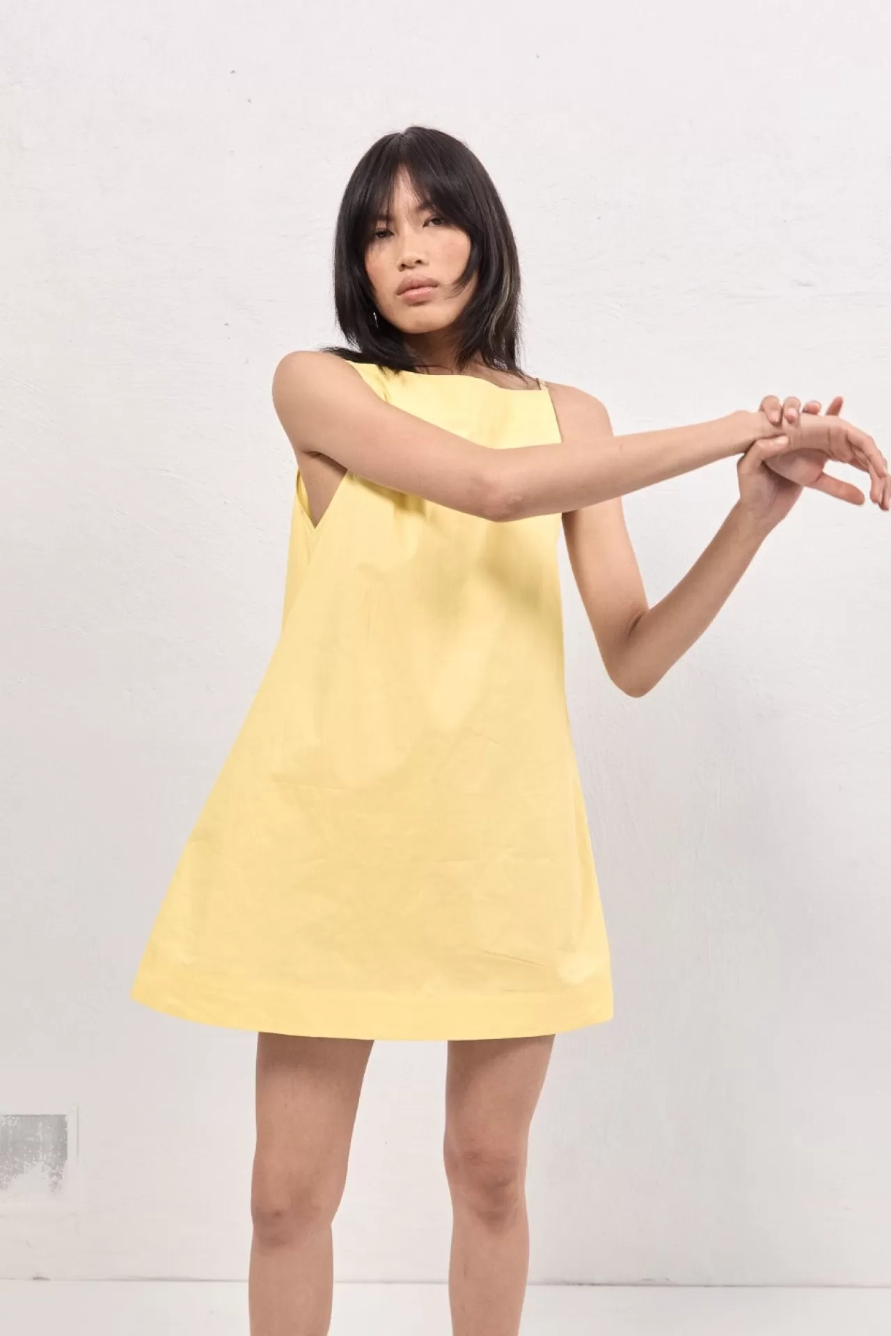 Fashion VRG GRL Tulli Mini Dress Lemon