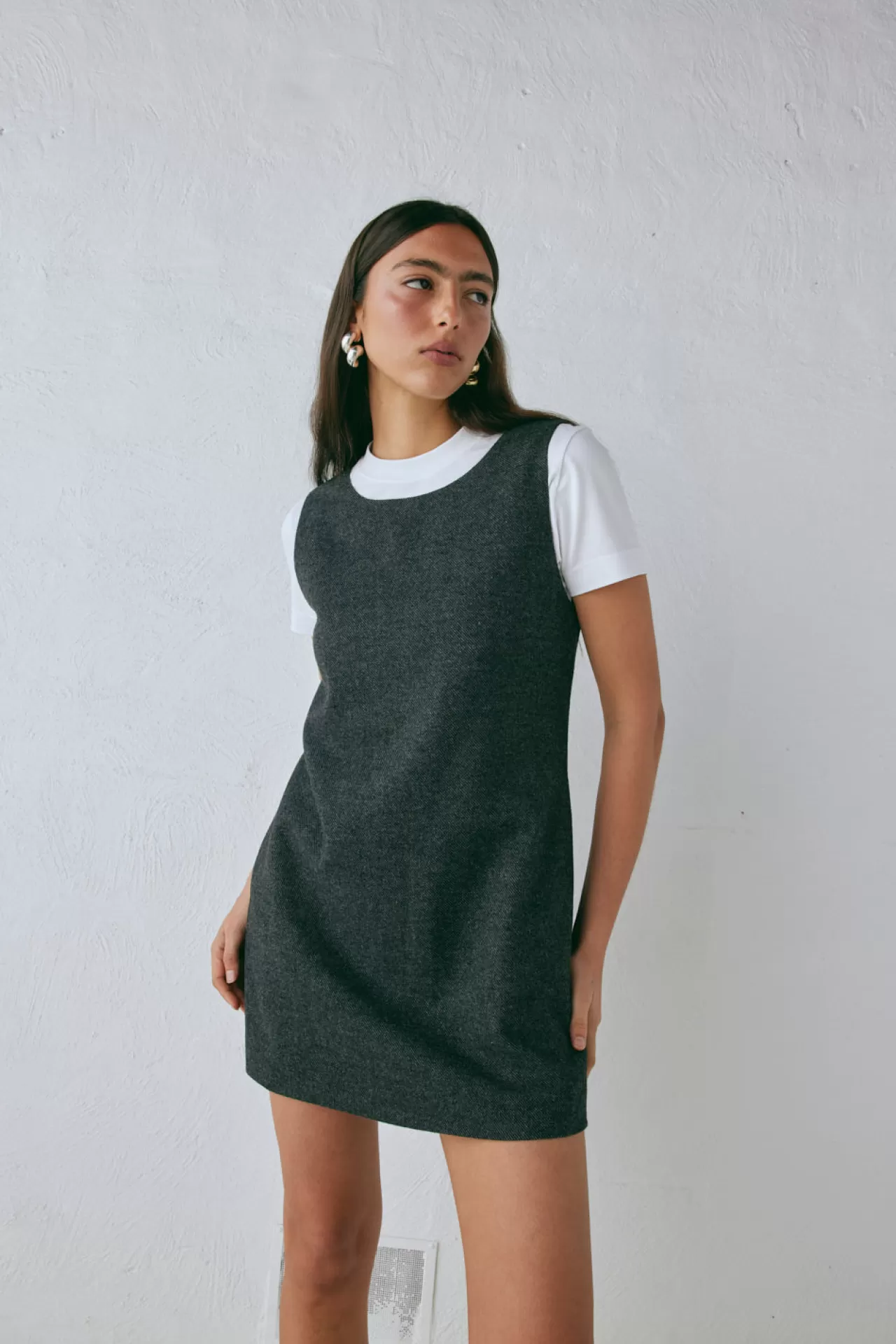 Fashion VRG GRL Vale Mini Dress Charcoal